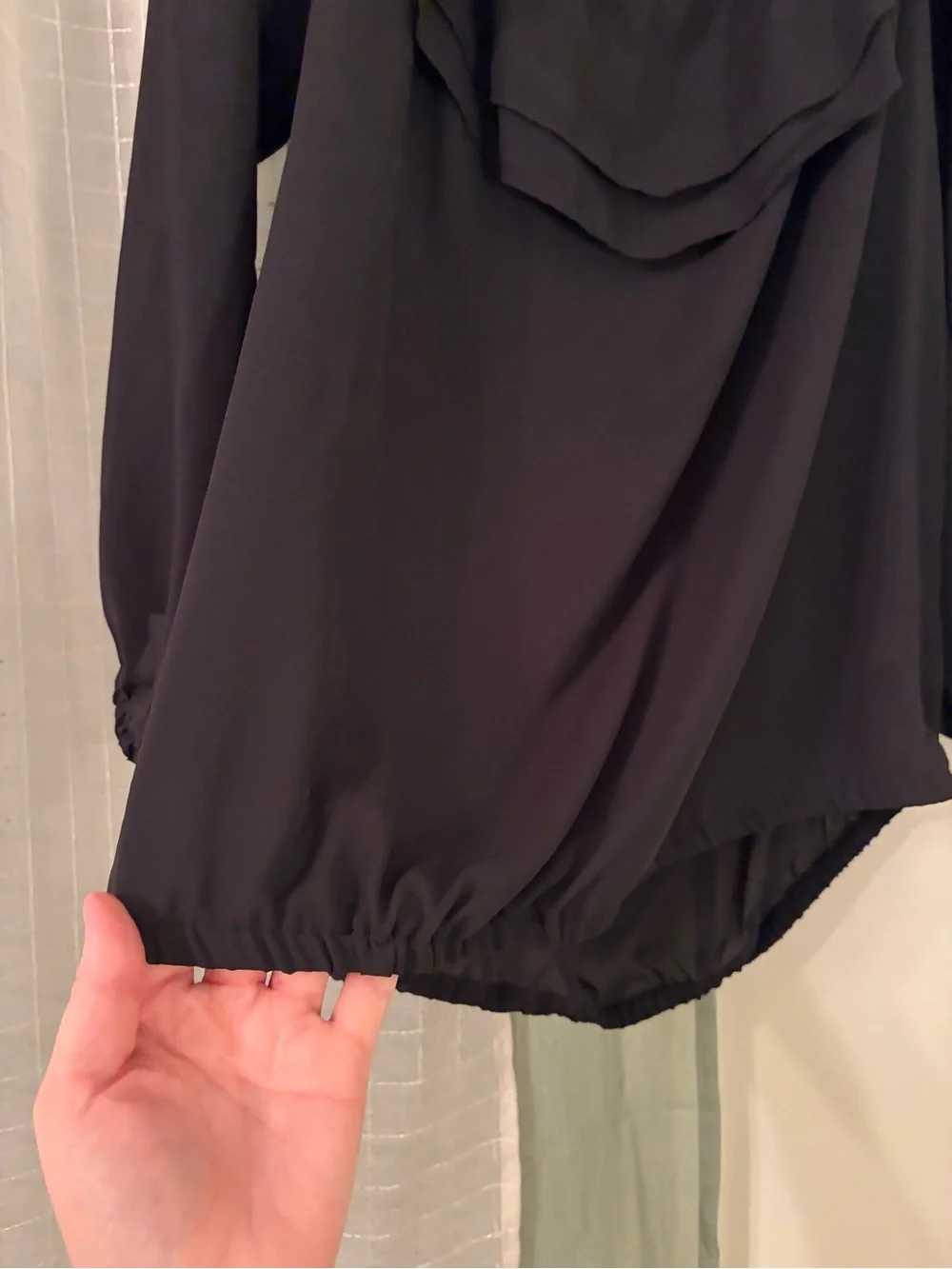 Michael Kors Black Off-Shoulder Ruffle Top